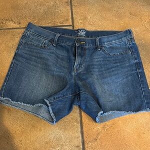 Old Navy Blue Jean Shorts Distressed Casual